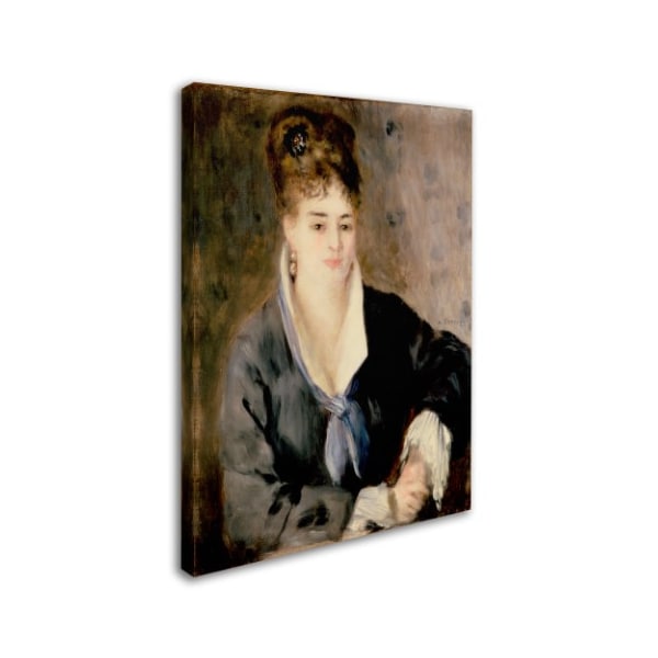 Renoir 'Woman In Black' Canvas Art,14x19